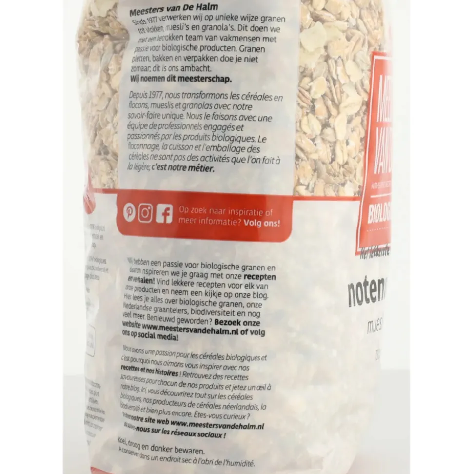 De halm Muesli Noten Eko 750 gr
