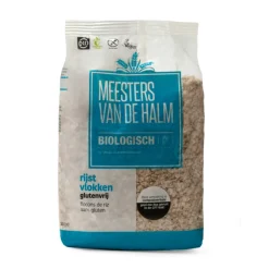 De halm Rijstvlokken Eko 500 gr