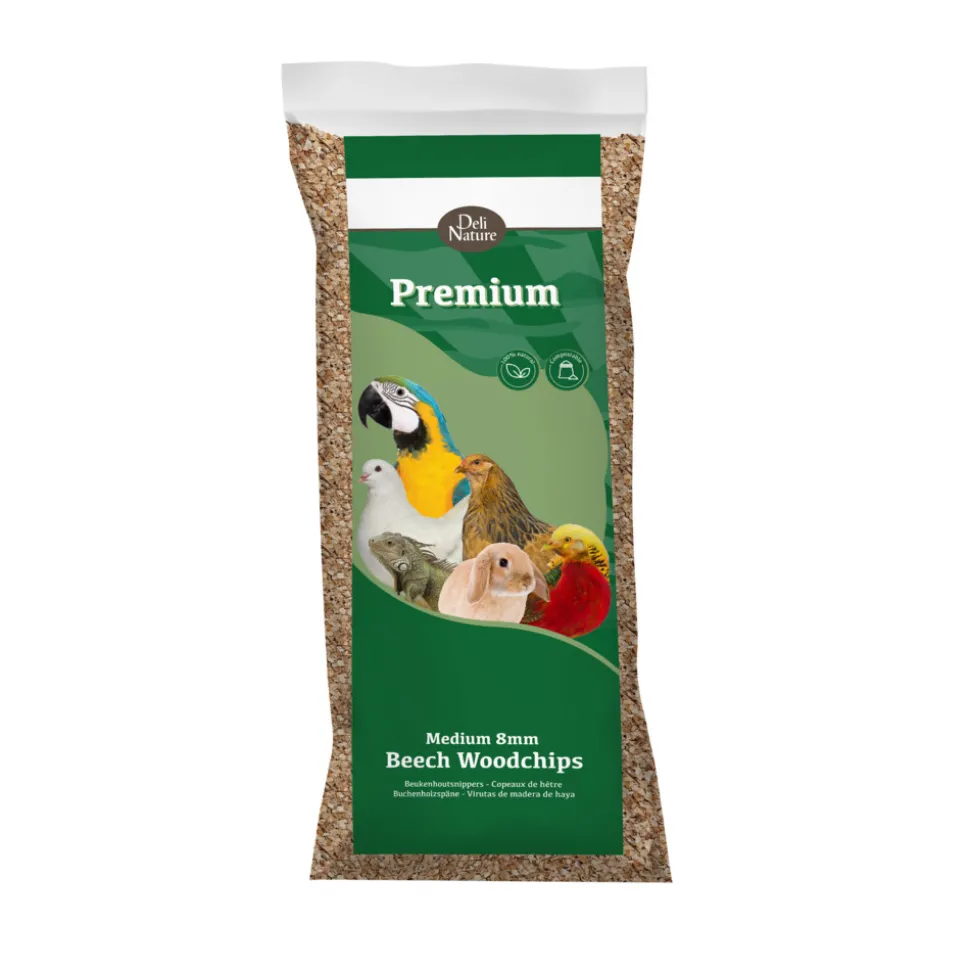 Deli Nature Premium Beukenhoutsnippers 8 mm Midden 12,5 kg