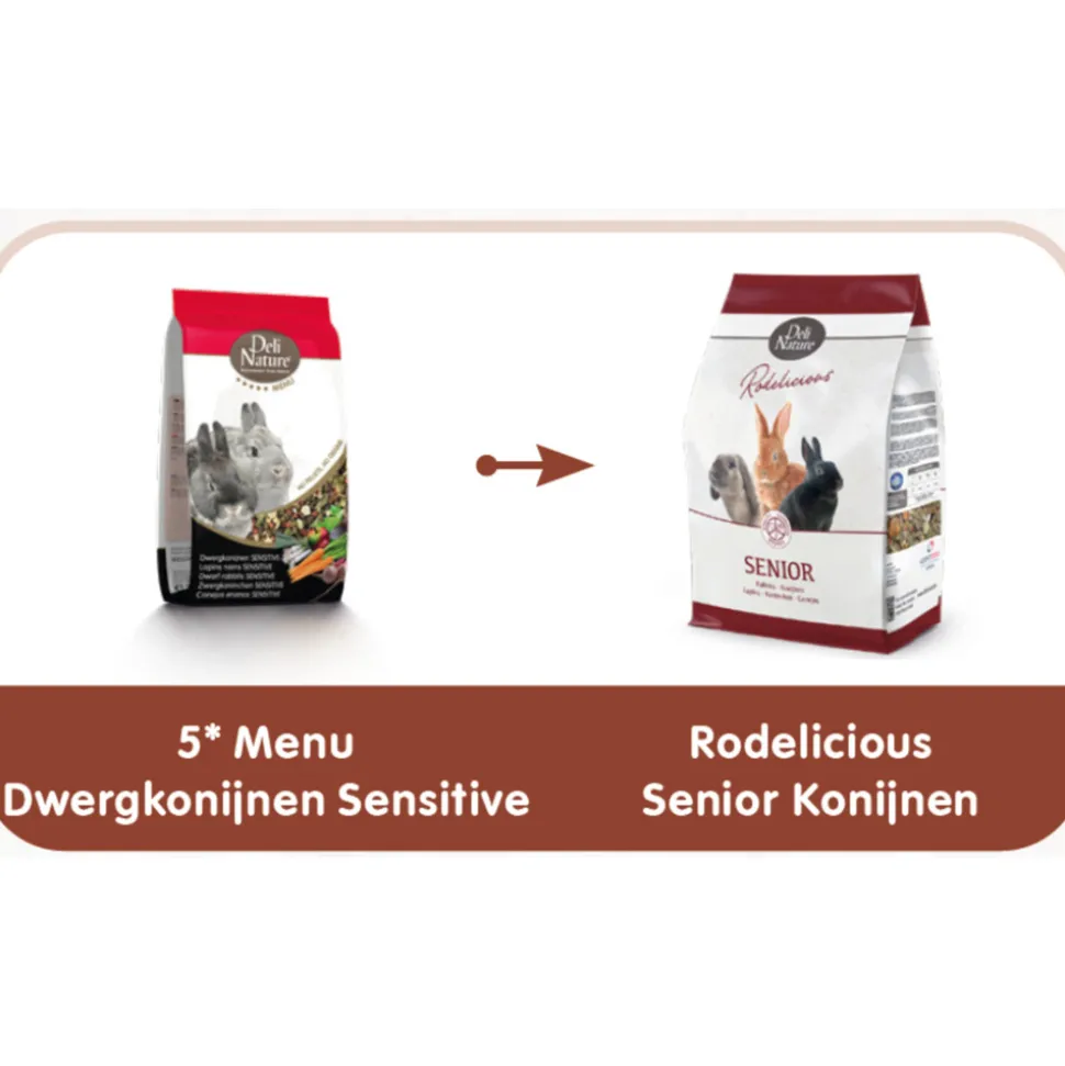 Deli Nature Rodelicious Senior Konijnenvoer 2,5 kg