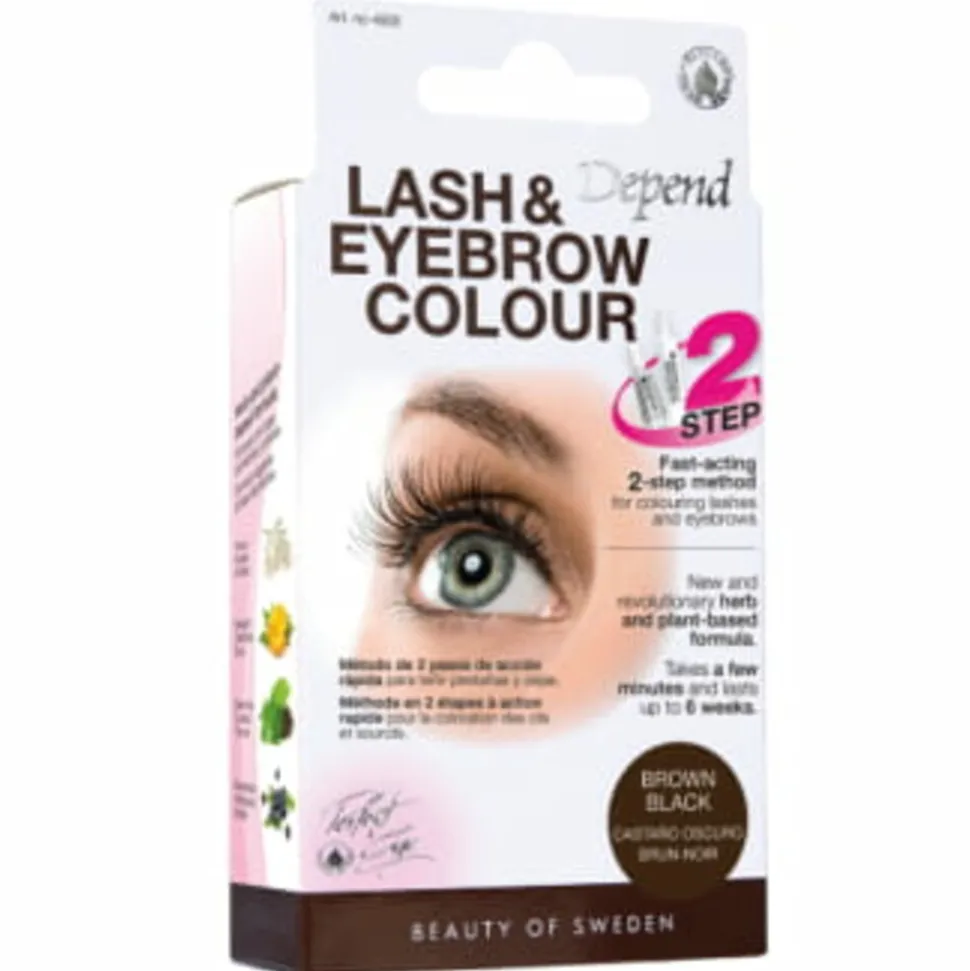 Depend Wimper- en Wenkbrauwverf Bruin/Zwart