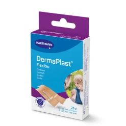 Dermaplast Flexibele Pleisters Strips 12x 2 x 6 cm + 8x 2 x 8 cm 20 stuks