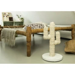 Designed by Lotte Houten Krabpaal Cactus Wit 35 x 35 x 60 cm