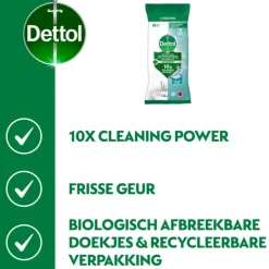 Dettol Antibacteriële Reinigingsdoekjes Oceaanfris 72 stuks