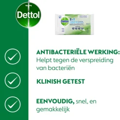 Dettol Hygienische Doekjes 2in1 12 stuks