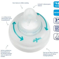 Difrax Flessenring 1-2-3 Natural