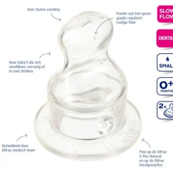 Difrax Flessenspeen Dental Small 2 stuks