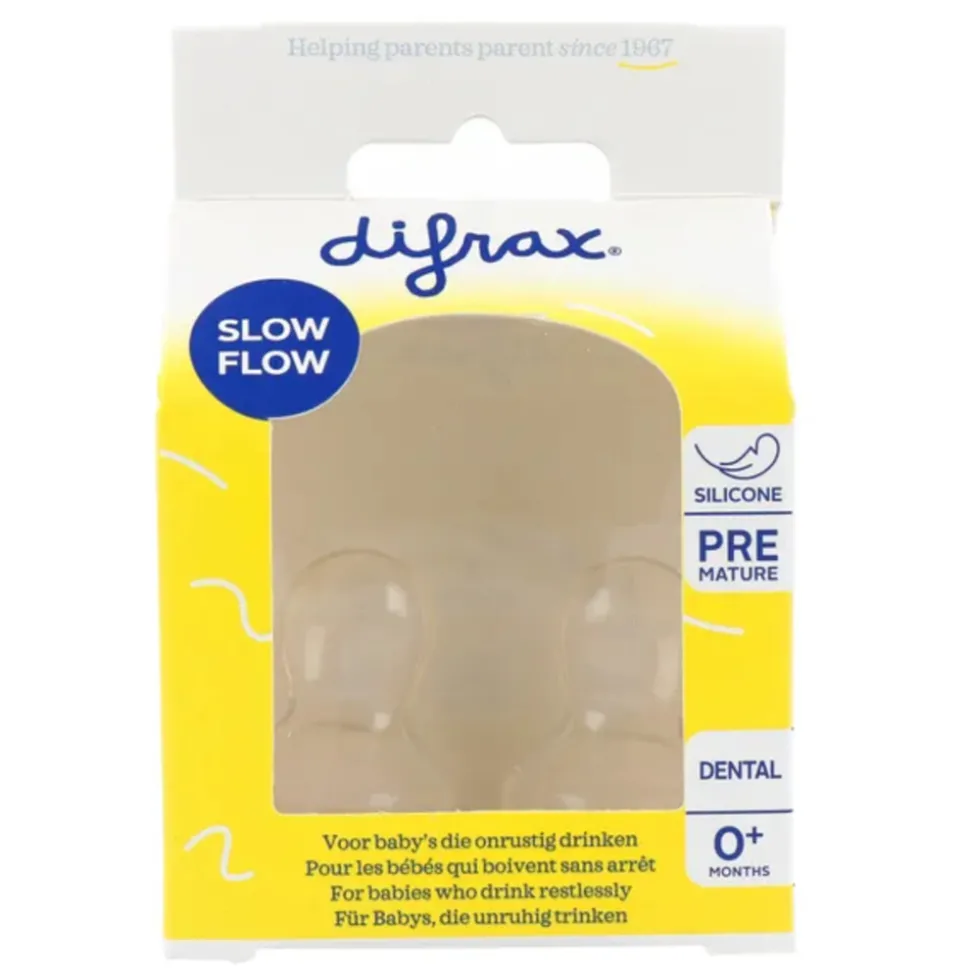 Difrax Flessenspeen Dental Small 2 stuks