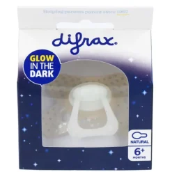 Difrax Fopspeen Natural 6+ mnd Glow In The Dark