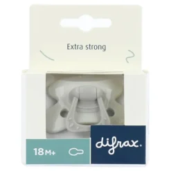 Difrax Fopspeen Natural 18+ mnd Grijs