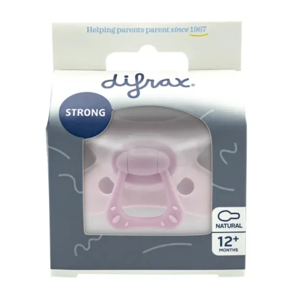 Difrax Fopspeen Natural 12+ mnd Rose