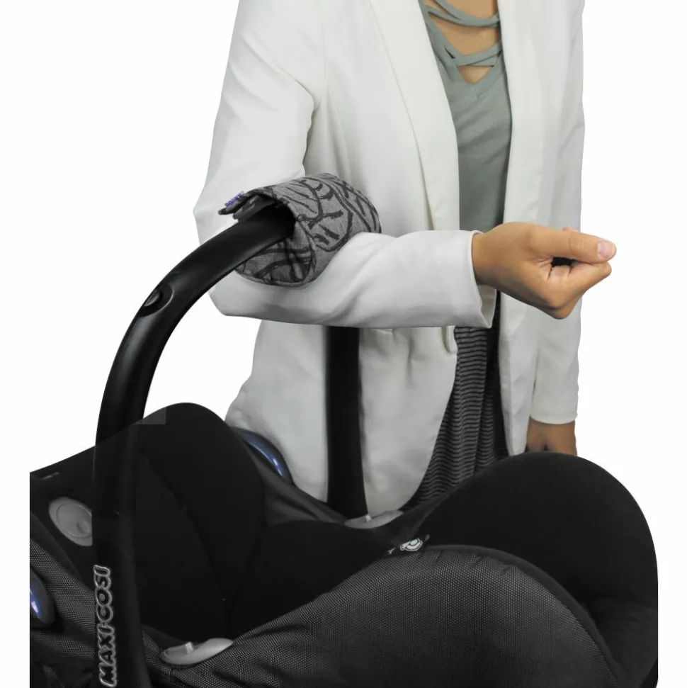 Dooky Arm Cushion Grey Leaves