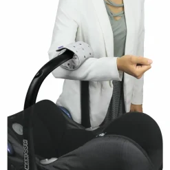 Dooky Arm Cushion Light Grey Crowns