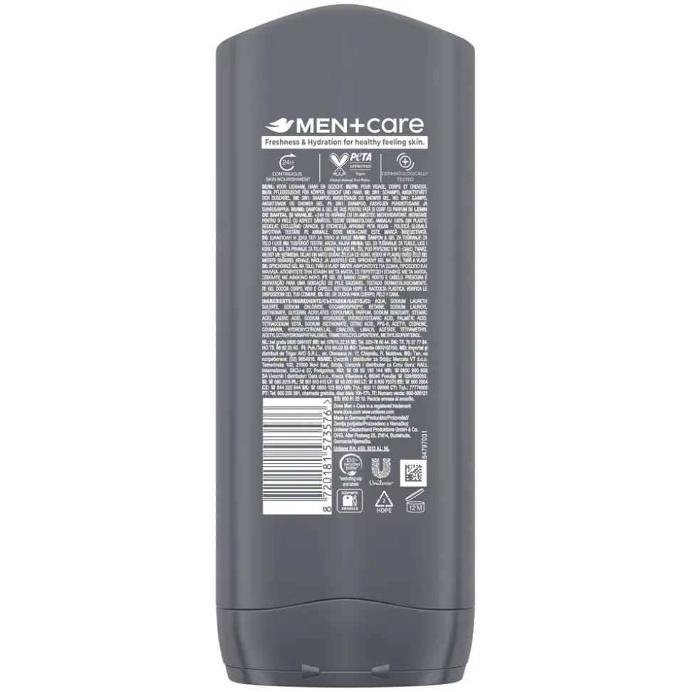 Dove Douchegel Men+ Care Sandalwood & Vanilla 400 ml