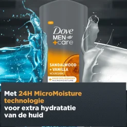 Dove Douchegel Men+ Care Sandalwood & Vanilla 400 ml