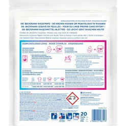 Dr. Beckmann Wasmiddeldoekjes Kleur 20 stuks