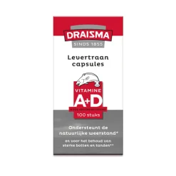Draisma Levertraan Vitamine A&D 100 capsules
