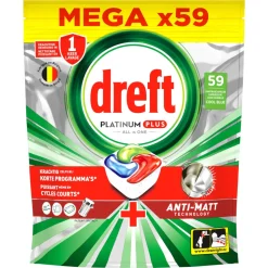 Dreft Vaatwastabletten Platinum Plus All In One 59 stuks