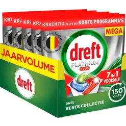 Dreft Vaatwastabletten Platinum Plus All In One 150 stuks