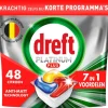 Dreft Vaatwastabletten Platinum Plus All In One Citroen 48 stuks