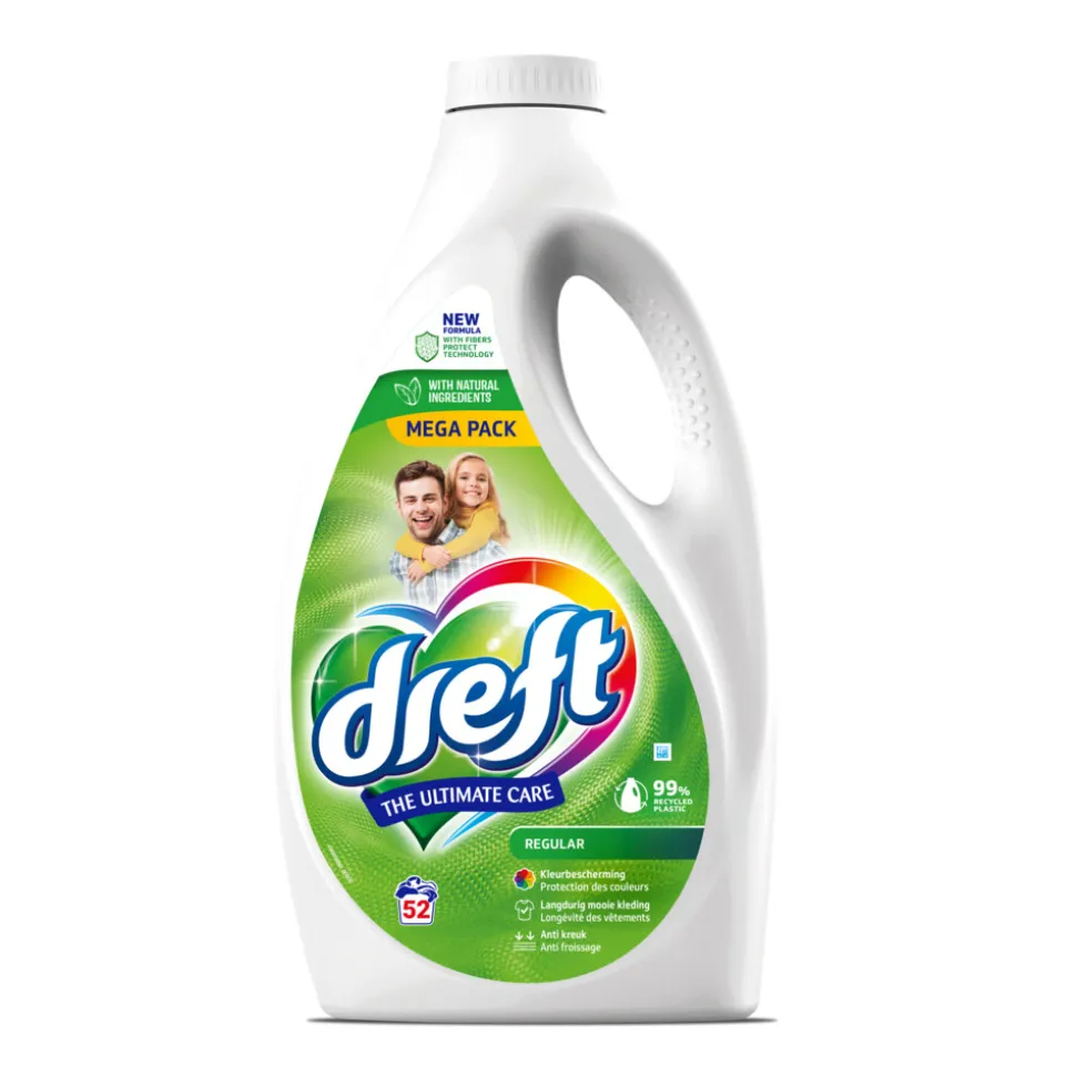 Dreft Vloeibaar Wasmiddel Regular 52 wasbeurten 2,34 liter