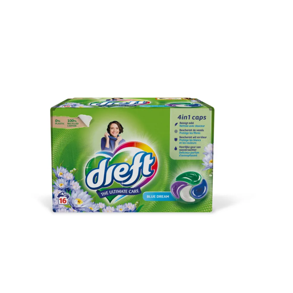 Dreft Wasmiddel Capsules Blue Dreams 16 stuks