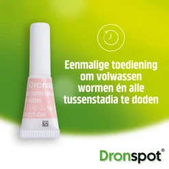 Dronspot Spot On Kat Ontwormingsdruppels Kat 5 - 8 kg 2 pipetten