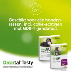 Drontal Dog Flavour Ontworming Tabletten Vanaf 10 kg 6 tabletten