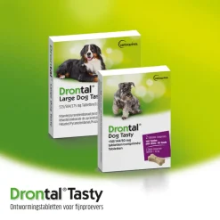 Drontal Ontworming Tabletten Hond vanaf 35 kg 2 tabletten