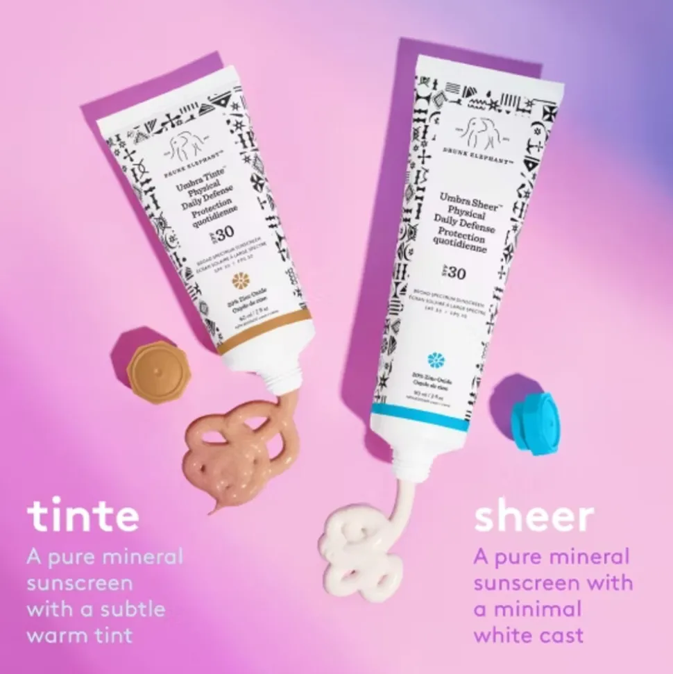 Drunk Elephant Umbra Sheer Physical Daily Defense SPF 30 Zonnebrandcreme 90ml