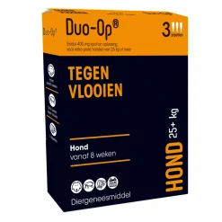 Duo-op Anti Vlooiendruppels Hond vanaf 25 kg 3 pipetten