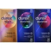 Durex - Perfoma Condooms 10 stuks, Nude Extra Lube Condooms 10 stuks & Orgasm Intense Condooms 10 stuks Pakket