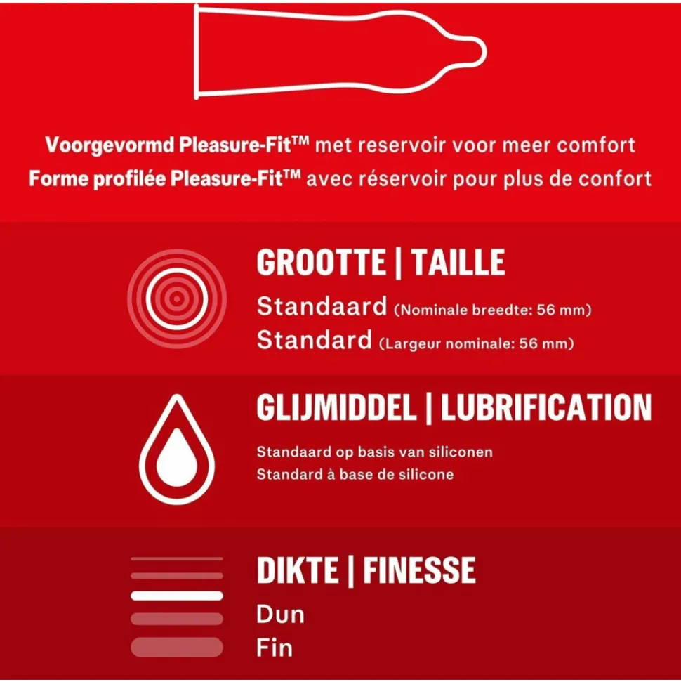 Durex - Thin Feel Extra Lube Condooms 10 stuks & Performa Condooms 10 stuks - Pakket