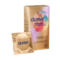 Durex Condooms Nude Extra Lube 10 stuks