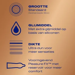 Durex Condooms Nude Extra Lube 10 stuks