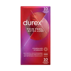 Durex Condooms Thin Feel met Extra Glijmiddel 10 stuks