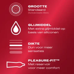 Durex Condooms Thin Feel met Extra Glijmiddel 10 stuks