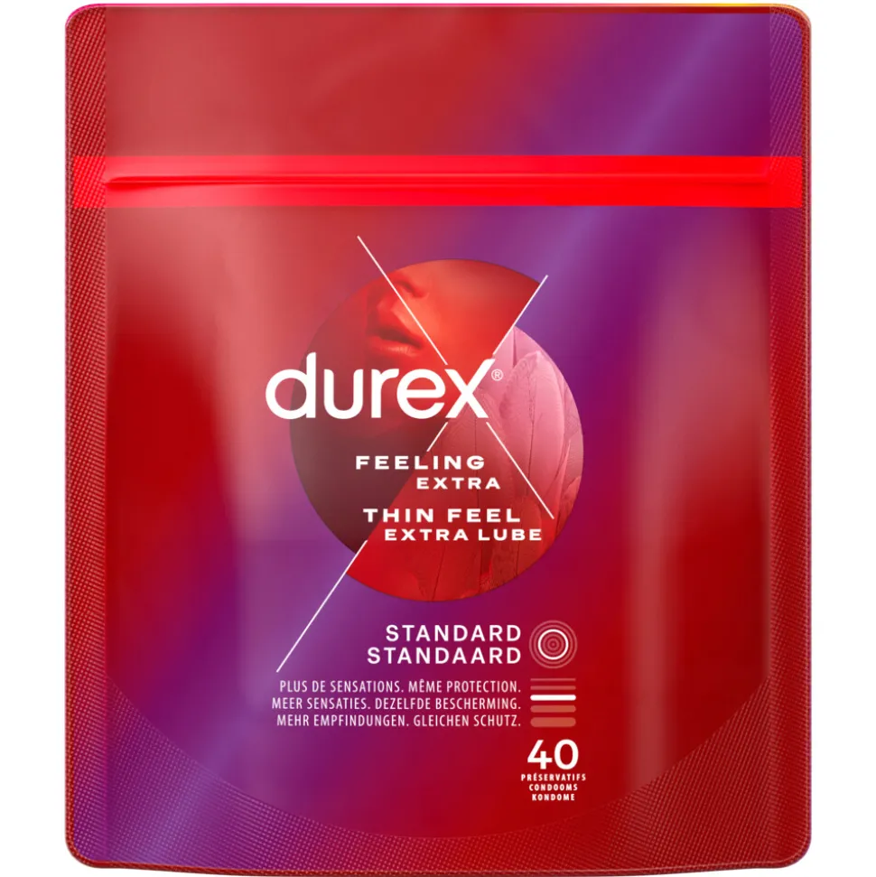 Durex Condooms Thin Feel met Extra Glijmiddel 40 stuks