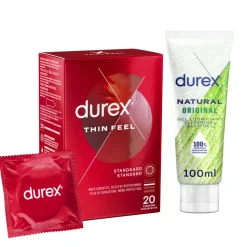Durex Thin Feel Condooms en Natural Glijmiddel Pakket