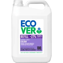 Ecover Vloeibaar Wasmiddel Color Appelbloesem Freesia 100 Wasbeurten 5 liter