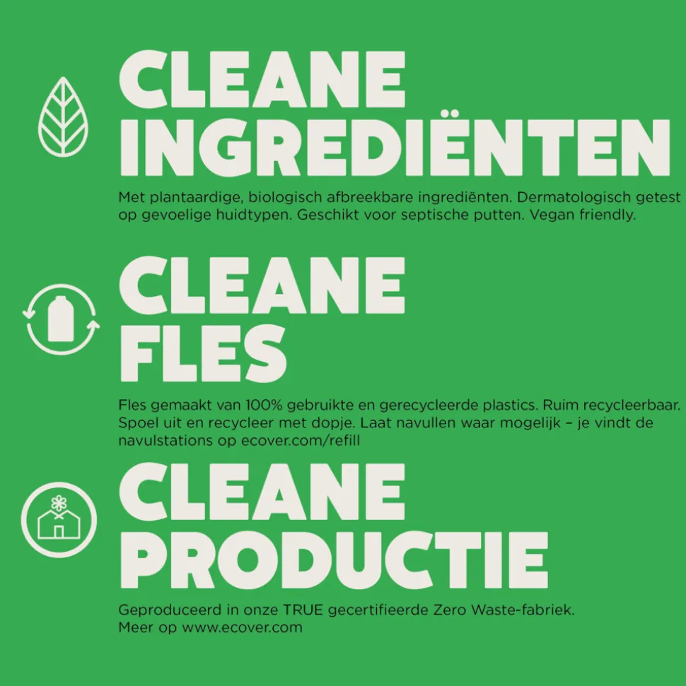 Ecover Wasmiddel Zwart & Donker 22 Wasbeurten 1 liter