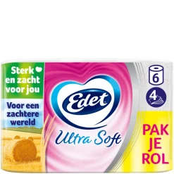 Edet Ultra Soft Toiletpapier 4 Laags 6 stuks