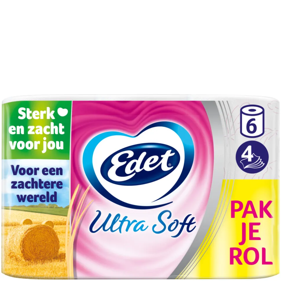 Edet Ultra Soft Toiletpapier 4 Laags 6 stuks