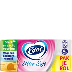 Edet Ultra Soft Toiletpapier 4 Laags 16 stuks