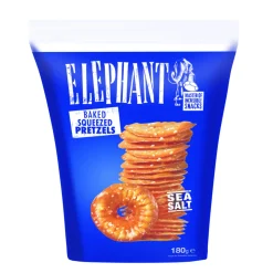 Elephant Pretzels Zeezout 180 gr