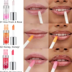 essence Hydra Kiss Lip Oil 01 Kiss From A Rose 4 ml