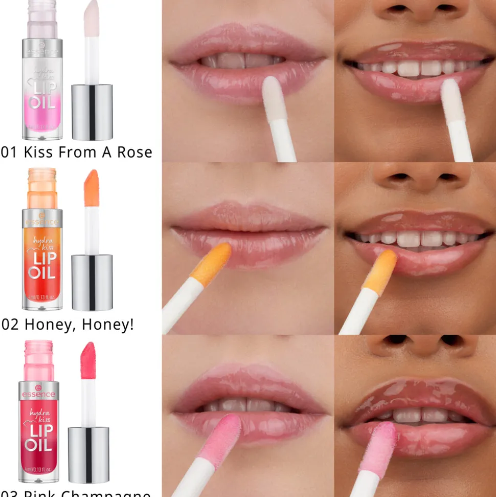 essence Hydra Kiss Lip Oil 01 Kiss From A Rose 4 ml