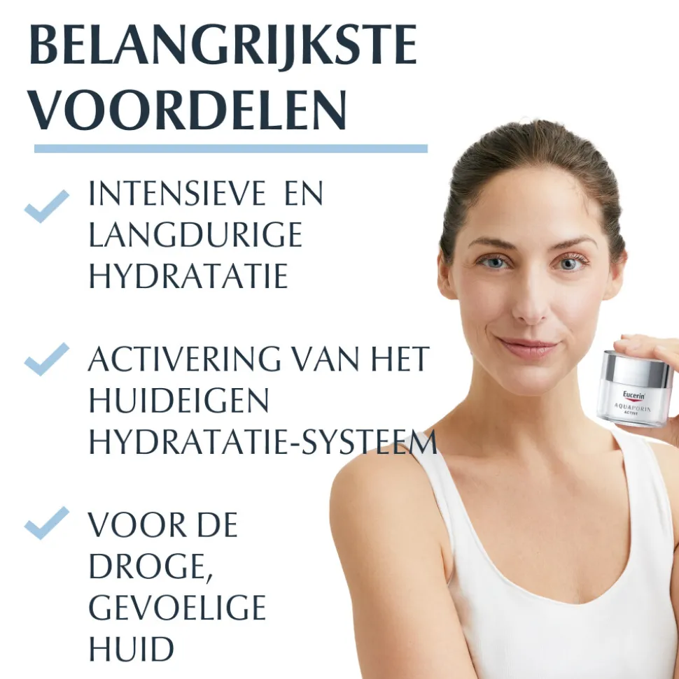 Eucerin AQUAporin Active Hydraterende Crème Rijke Textuur 50 ml