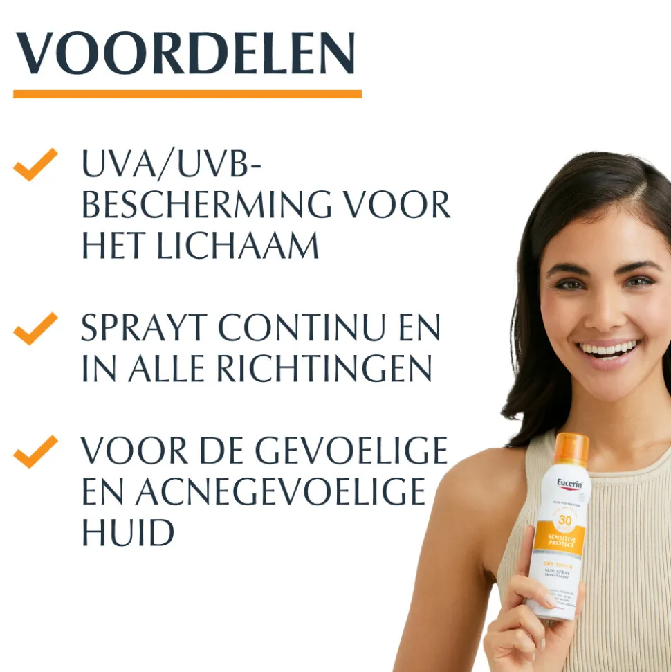 Eucerin Sun Oil Control Mist Transparent Dry Touch SPF 30 200 ml