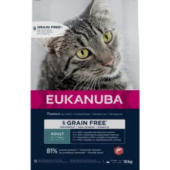 Eukanuba Adult Graanvrij Kattenvoer Zalm 10 kg